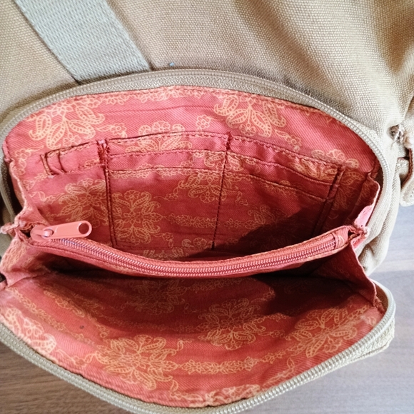 Fossil Tan Canvas Crossbody Bag - Picture 7 of 13